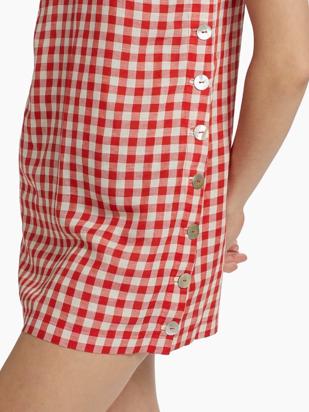 NWT DÔEN Coralie Dress in Scarlet Marilyn Gingham Size 4 - Picture 5 of 10